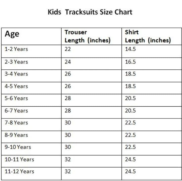 Kids Hoodie Track Suit